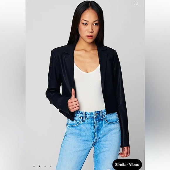 BLANKNYC Truth or Dare Vegan Leather Blazer - Picture 3 of 16